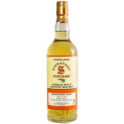 Whisky Benrinnes 15 ans 2008 Signatory Vintage 46°